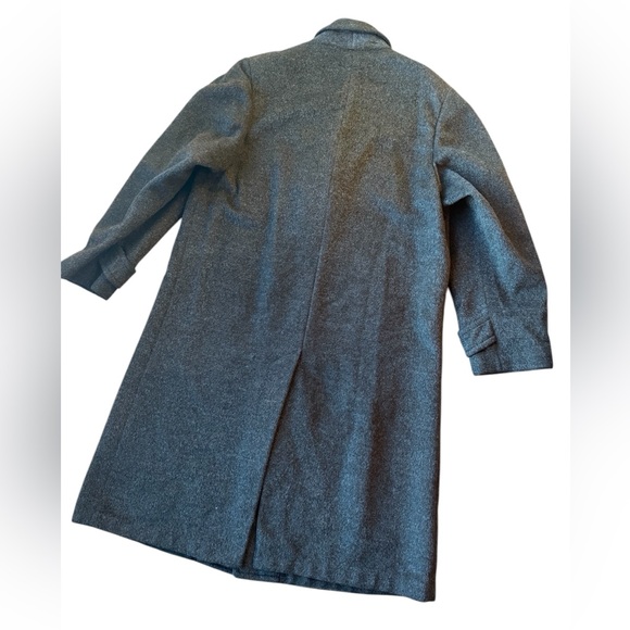 Vintage Hart Schaffner & Marx Overcoat Charcoal Gray USA Made - Picture 2 of 8